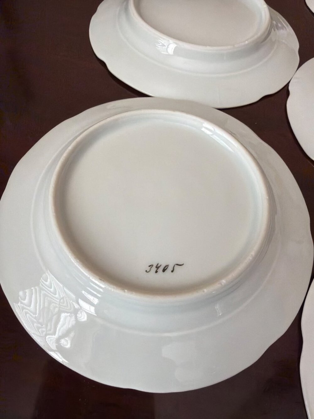 Set of 10 Vintage Austria Carlsbad Porcelain Bread Dessert Plates Gold Trim 6” - Picture 12 of 16